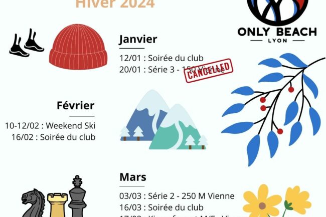 calendrier événements beach-volley 2024